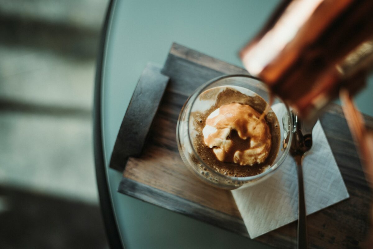 affogato kawa z espresso