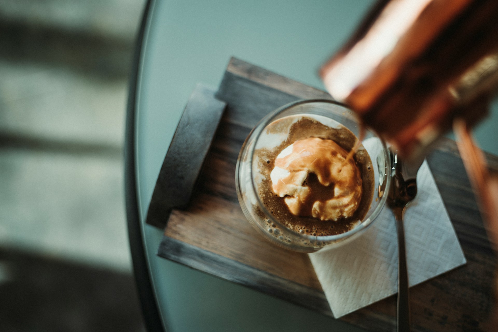 affogato kawa z espresso