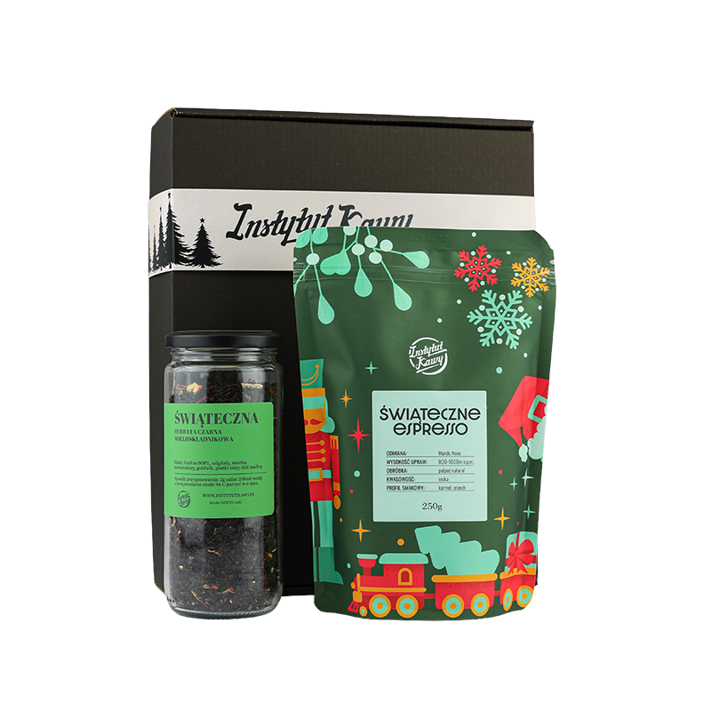 zestaw Świąteczny! Świąteczne espresso i herbata Świąteczna