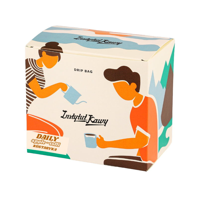 zestaw drip bag! kawa daily kostaryka "apple toffi" 6szt.