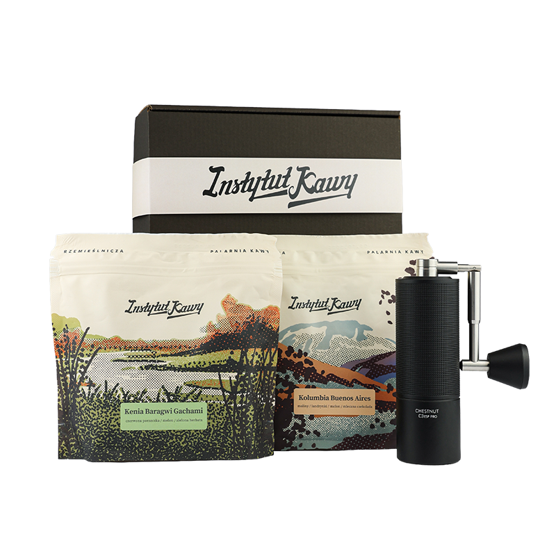 zestaw kawosza przelew! młynek ręczny timmore c3 esp pro + kawa!