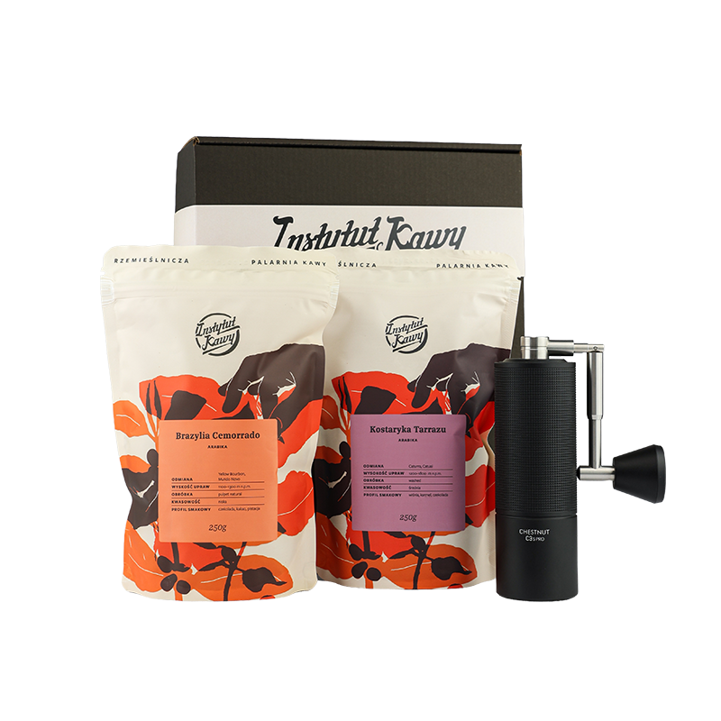 zestaw kawosza przelew! młynek ręczny timemore c3 esp pro + kawa! (kopia)