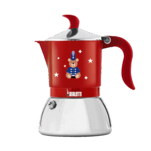 Kawiarka Bialetti -  Fiammetta Induction 4tz Joyful Christmas - czerwona