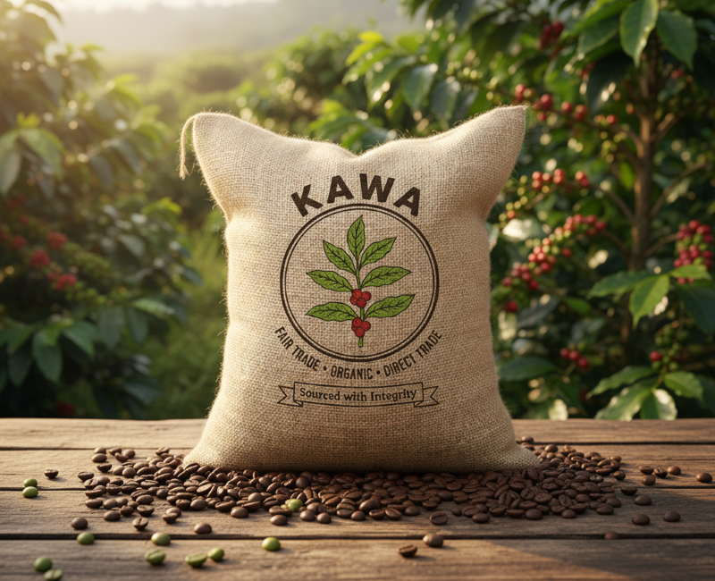 kawa fair trade, organic, direct trade