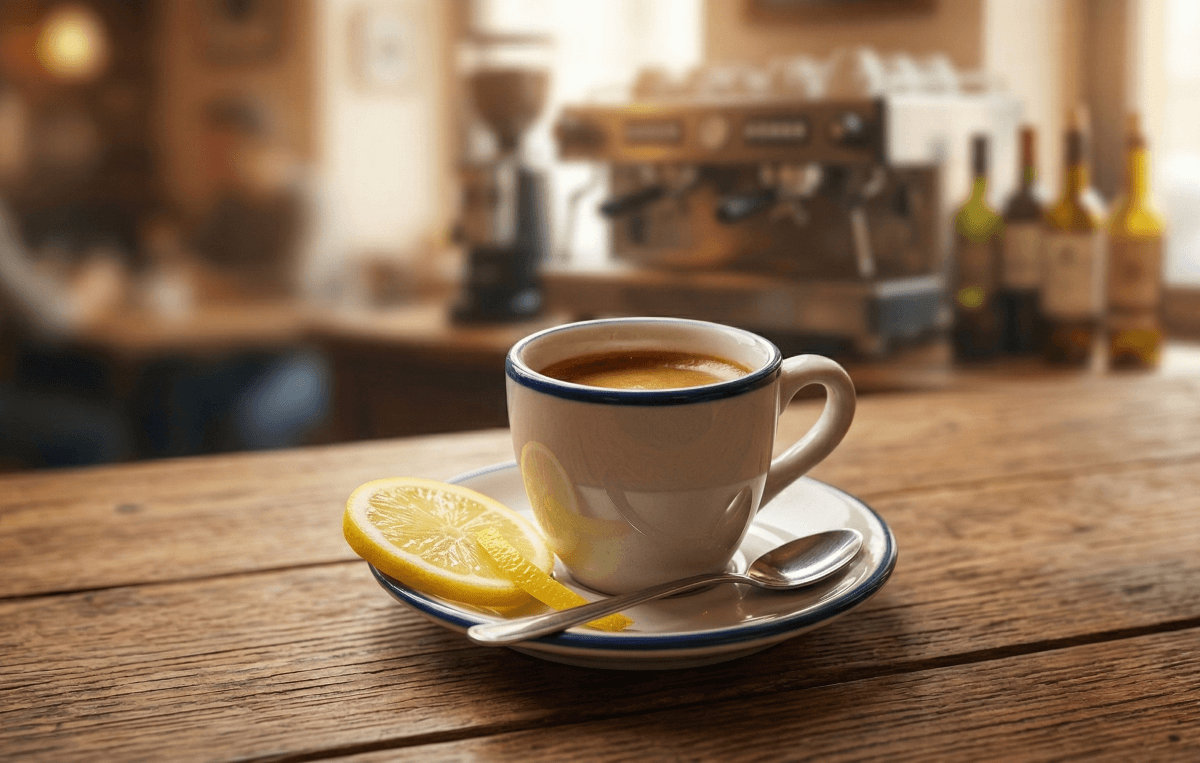 kawa z cytryną (espresso romano) właściwości, przepis, mity