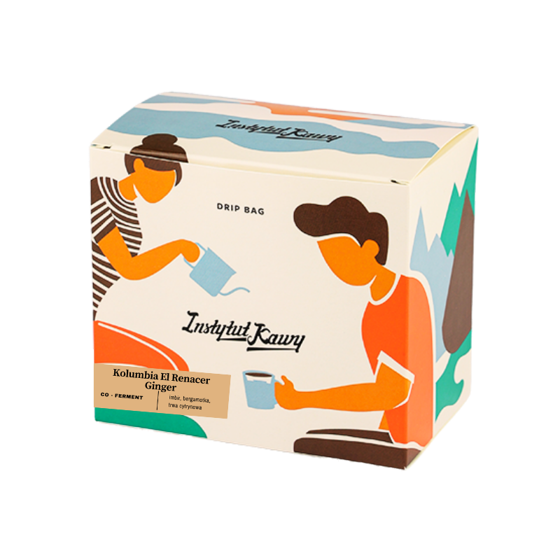 zestaw drip bag! kawa kolumbia el renacer ginger 6 szt.
